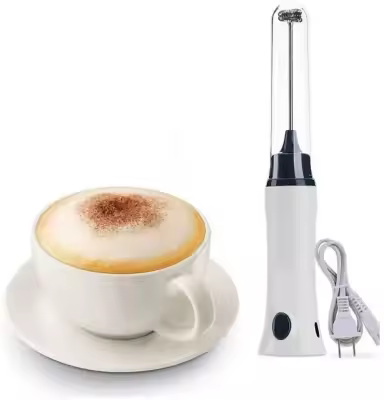 Rechargeable Handheld Electric Coffee Mixer and Milk Frothier